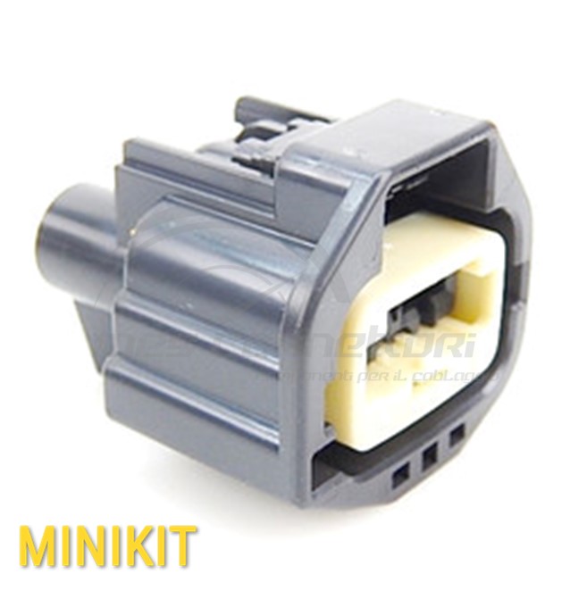 kit connettore YAZAKI serie YES/YESC kaizen 6.3 mm (250) - 4 vie p.f. sealed grigio scuro