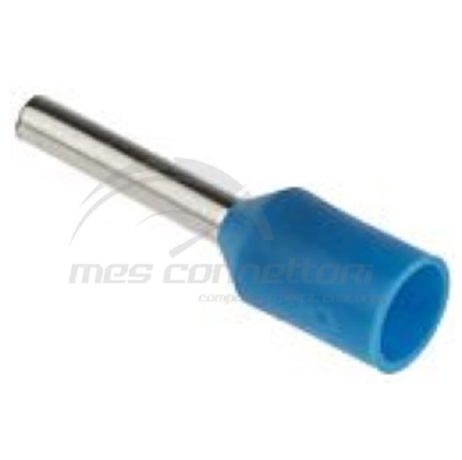 puntalino singolo blu sezione 0.75 mmq lunghezza 8 mm