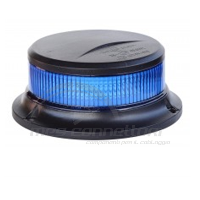 LAMPEGGIANTE MINI 18LED blu BASE MAGNETICA D.109MM  ECE R65 ECE R10