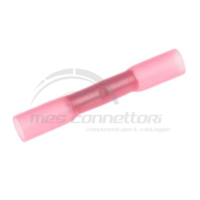 giunzione termorestringente rossa a crimpare sez. 0.5-1