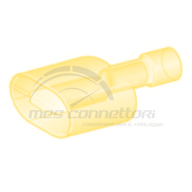 faston maschio tutto isolato giallo 6.3x0.8 sez. 4-6