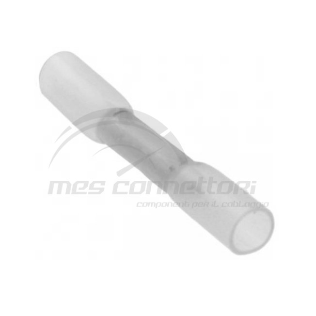 giunzione termorestringente trasparente a crimpare sez. 0.25-0.35