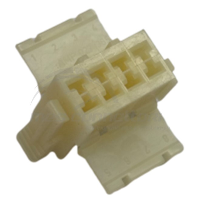 connettore tyco serie tachigrafo - 8 vie p.f. bianco