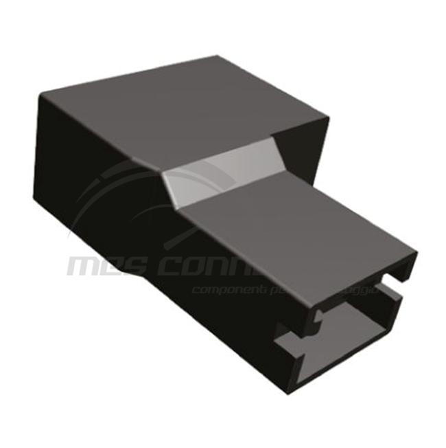 copri faston tyco serie positive-lock 6.3 - nero antisfilamento a band. 90°