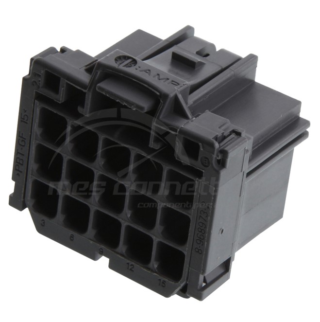 connettore tyco serie MCP 2.8 - 15 vie p.f. grigio