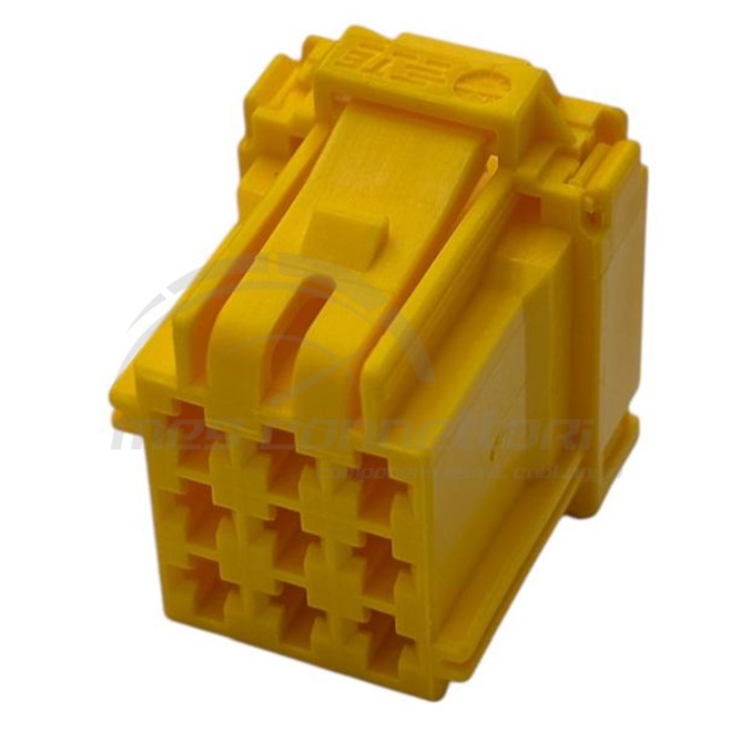 connettore tyco serie MCP 2.8 - 9 vie p.f. giallo