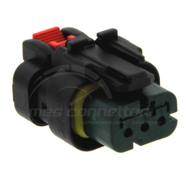 connettore tyco serie AMP-SEAL 16 - 3 vie p.f. secondary lock verde
