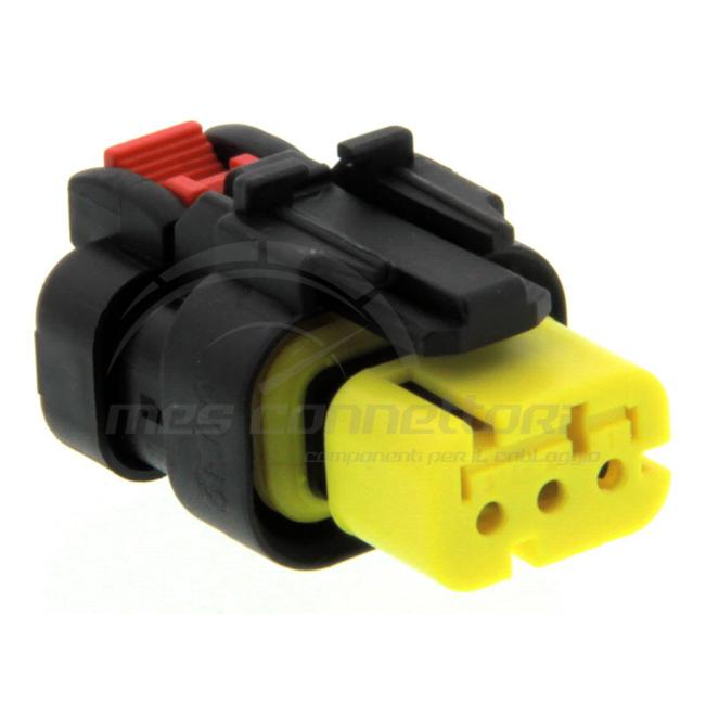 connettore tyco serie AMP-SEAL 16 - 3 vie p.f. secondary lock giallo