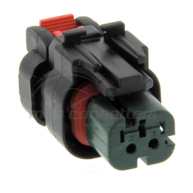 connettore tyco serie AMP-SEAL 16 - 2 vie p.f. secondary lock verde