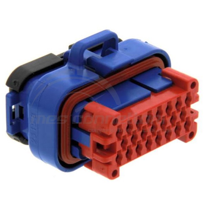 connettore tyco serie AMP-SEAL - 23 vie p.f. blu