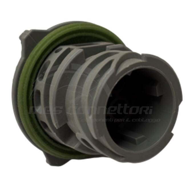 connettore tyco serie DIN 2.5 circolare - 4 vie p.m. grigio