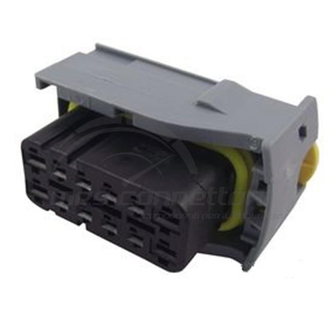 Connettore tyco IBRIDO serie MCP 2.8 + MCP 1.5K - 12 vie p.f.