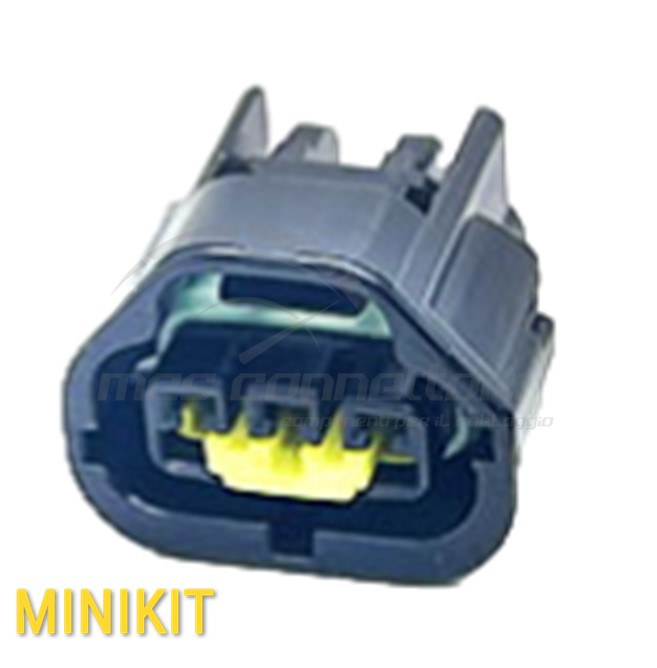 kit connettore YAZAKI serie 2.3II (090II) - 3 vie p.f. sealed con tre polarizzazioni sfalsate