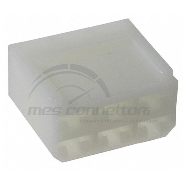 connettore tyco serie porta faston 6.3 - 6 vie p.f.