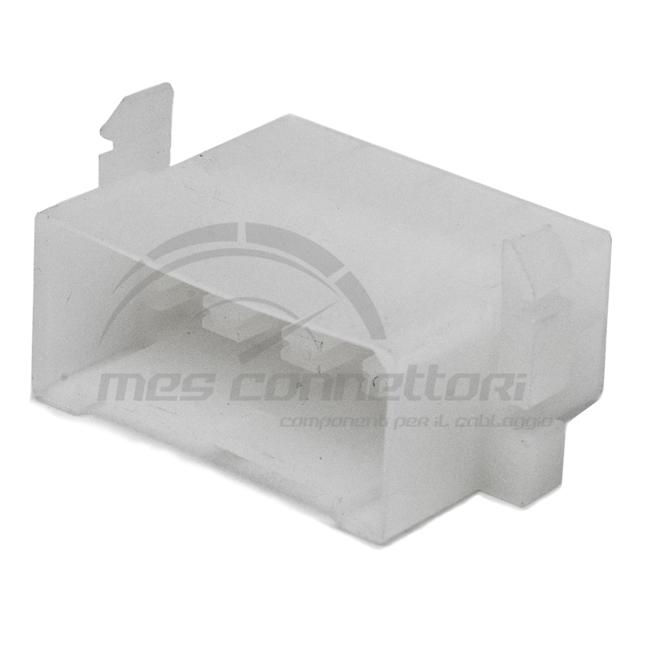 connettore tyco serie porta faston 6.3 - 8 vie p.m. con asole