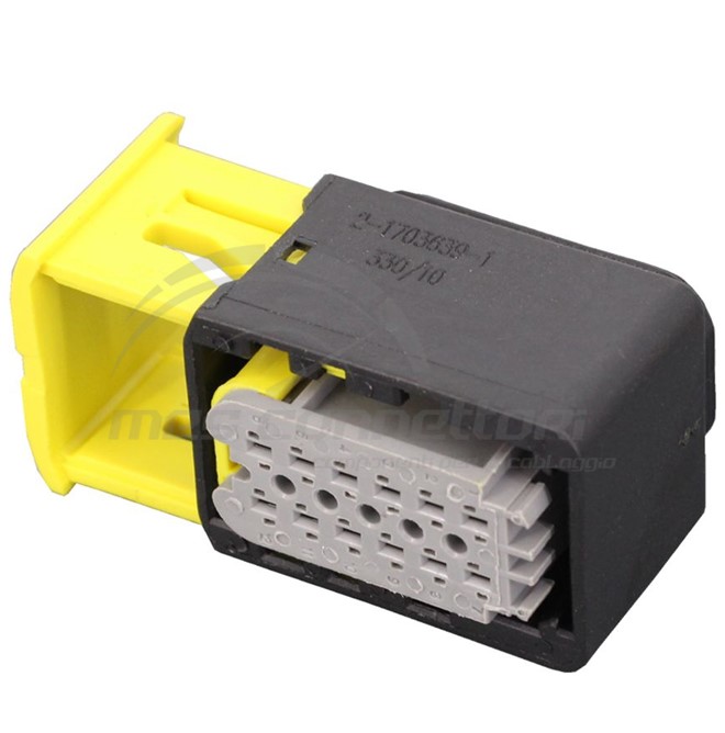 CONNETTORE tyco serie hdscs 1.5 - 12 VIE P.F. inserto GRIGIO - gruppo D