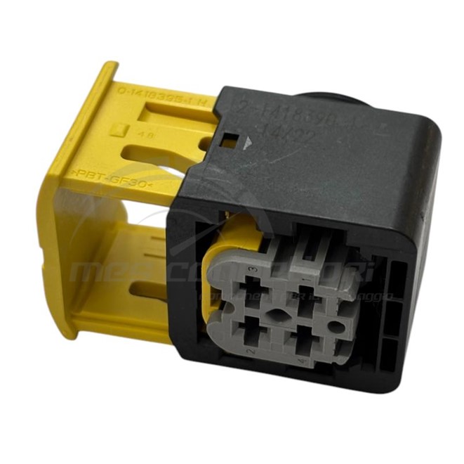 connettore tyco serie HDSCS 2.8 - 4 vie p.f. inserto grigio - gruppo B