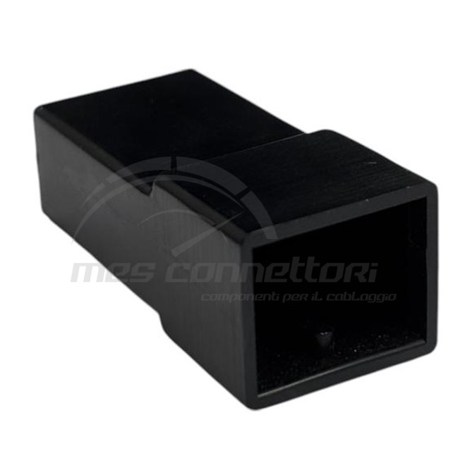 connettore tyco serie porta faston 6.3 - 2 vie p.m. nero