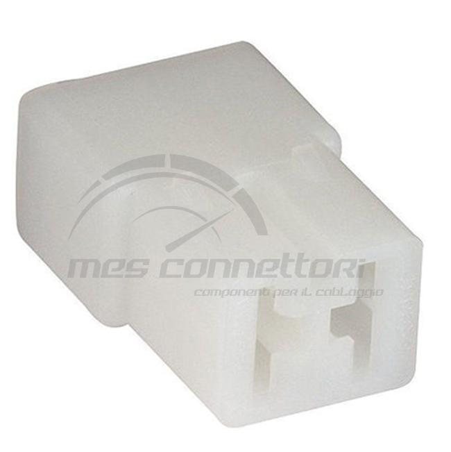 connettore tyco serie porta faston 6.3 - 2 vie p.f.