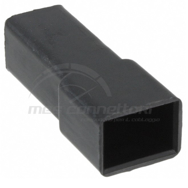 connettore tyco serie porta faston 6.3 - 1 via p.m. NERO