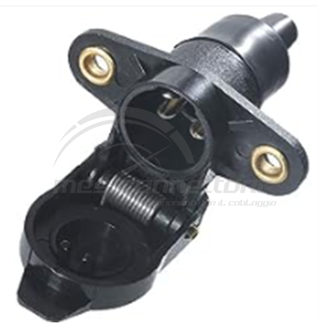 presa 2 poli 12V fissaggio a pannello - porta maschio