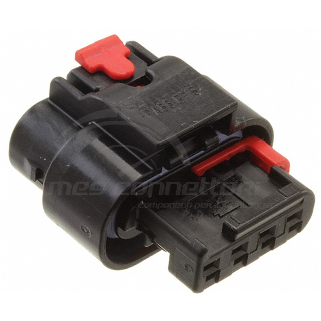 connettore tyco serie MCON 1.2 - 4 vie NERO con CPA code 'A'