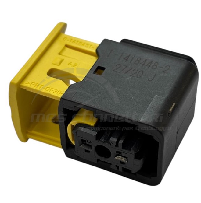 connettore tyco serie HDSCS 1.5 (una via cieca) - 2 vie p.f. nero - Gruppo A