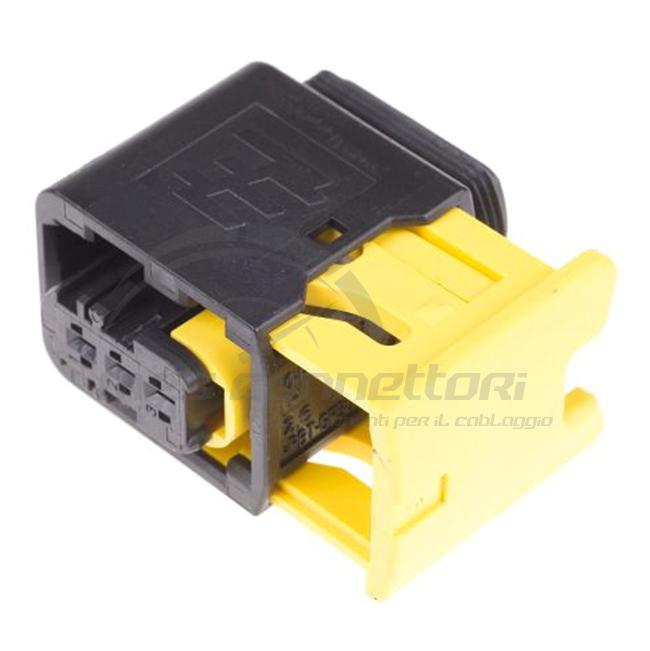 connettore tyco serie HDSCS 1.5 - 3 vie p.f. nero - gruppo A