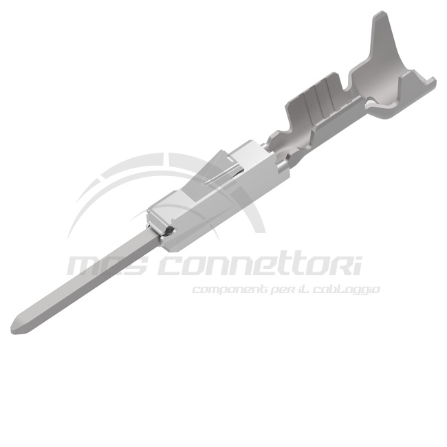 terminale maschio MQS sez. 0,5-0,75 mmq con gommino