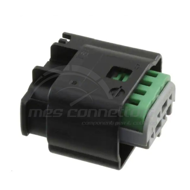 connettore tyco serie MQS - 4 vie p.f. grigio code 'B'