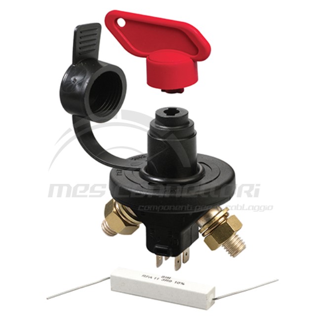 staccabatteria con contatti ausiliari 24V 150amp