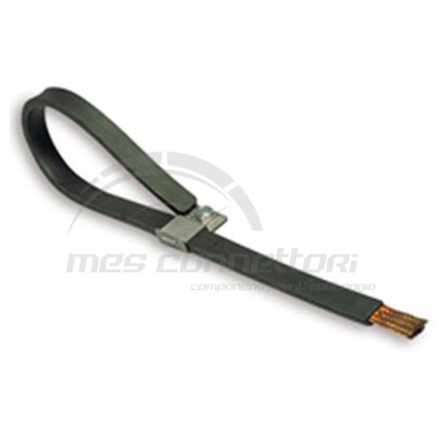 Connessione massa strisciante a terra regolabile con lunghezza mm.880 sezione mmq.20