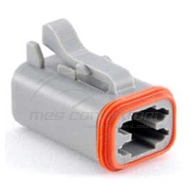 connettore amphenol serie AT - 4 vie p.f. con secondary lock
