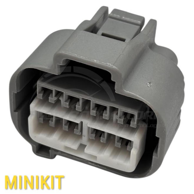 KIT connettore YAZAKI serie 2.3II (090II) - 8 vie p.f. sealed grigio