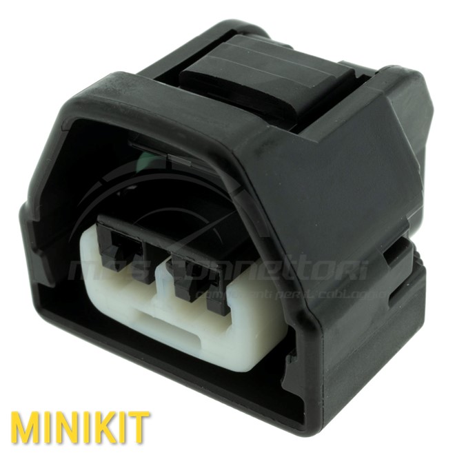 kit connettore YAZAKI serie 2.3II (090II) - 2 vie p.f. sealed nero
