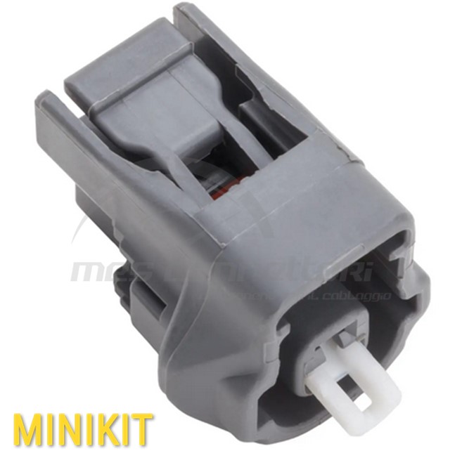 KIT connettore YAZAKI serie 2.3II (090II) - 1 via p.f. sealed grigio