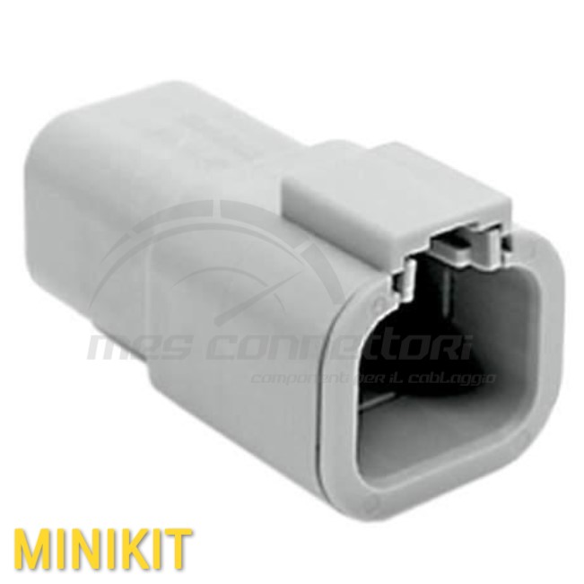 kit connettore amphenol serie ATP - 4 vie p.m. con terminali sez. 4.0-6.0mmq