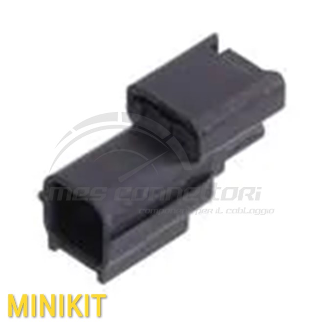 kit connettore Yazaki serie HS 0.64 mm (025) - 4 vie p.m. sealed nero