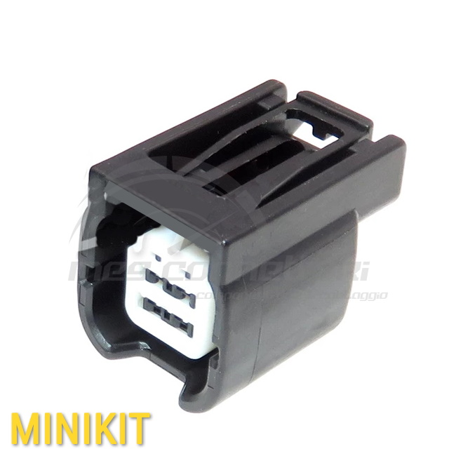 kit connettore Yazaki serie HS 0.64 mm (025) - 4 vie p.f. sealed nero