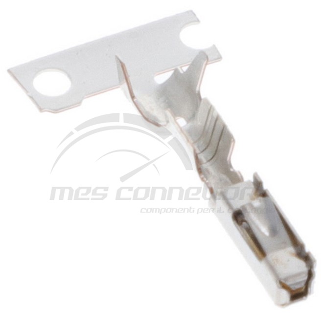 Terminale MQS femm.sez.0,5-0,75 dorato con gommino