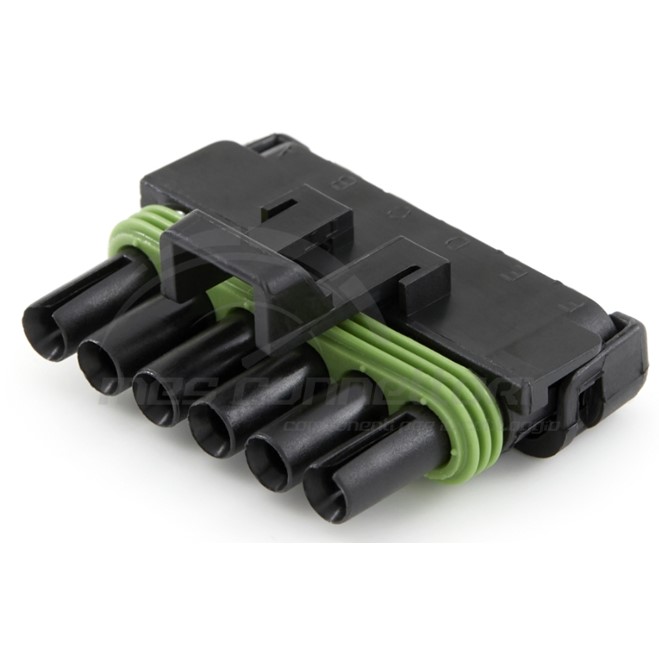 kit connettore delphi Weather-Pack serie 280 - 6 vie p.f.