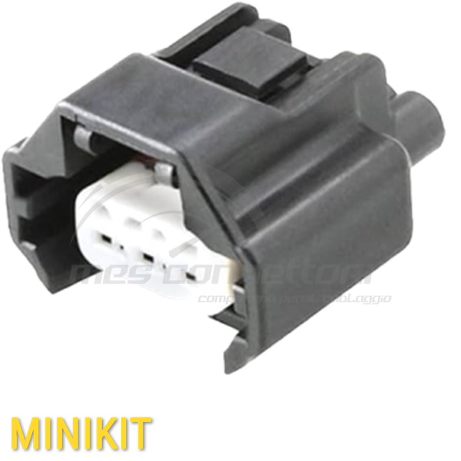 kit connettore YAZAKI serie RK 1.0 mm (040) - 3 vie p.f. sealed nero