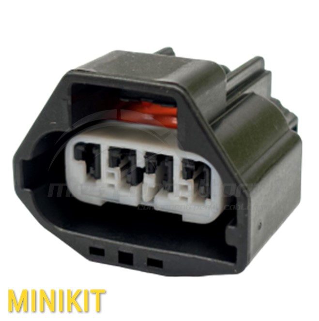 KIT Connettore YAZAKI serie yes/yesc 1.5mm (060) - 4 vie p.f. sealed nero