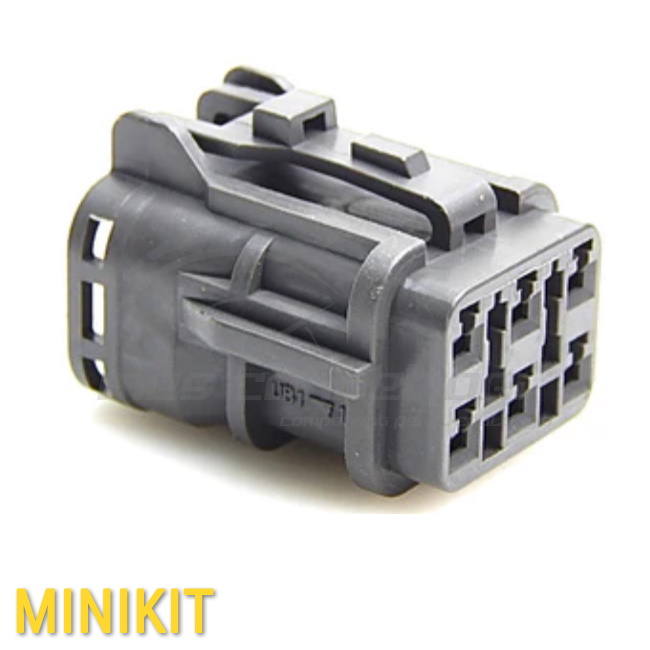 Kit connettore YAZAKI serie SWP 1.8 mm (070) - 6 vie p.f. sealed grigio