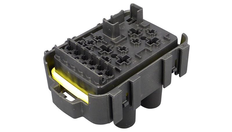 Modulo MTA stagno per 6 fusibili mini + 1 fusibile maxi + 2 power relè + 1 micro relè (terminali f280wp - f800wp - jpt - spt)
