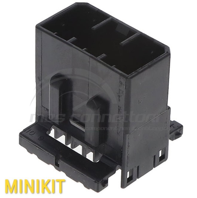 KIT connettore tyco serie MULTILOCK 070 - 10 vie p.m. nero