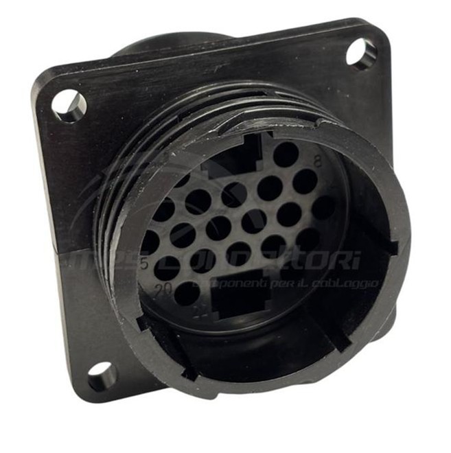 Connettore tyco serie CPC serie 4 STD - 20+2 vie p.m. flangiato taglia 23