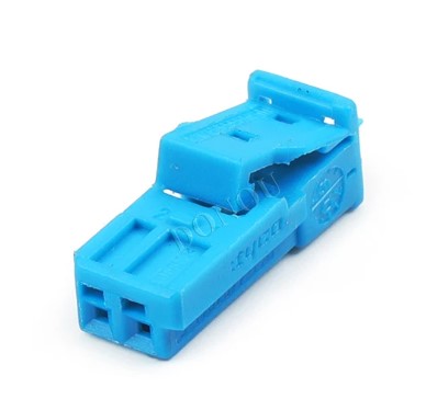 KIT connettore tyco serie MQS - 2 vie p.f. azzurro CODE 'Z'