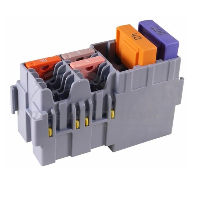 modulo MTA portafusibile per 3 maxi + 6 uni (TERMINALI F800 + UNI F630)