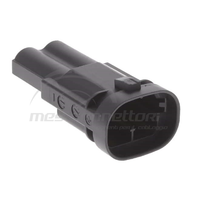 KIT connettore tyco serie NG1 8mm - 2 vie p.m. blu stagno